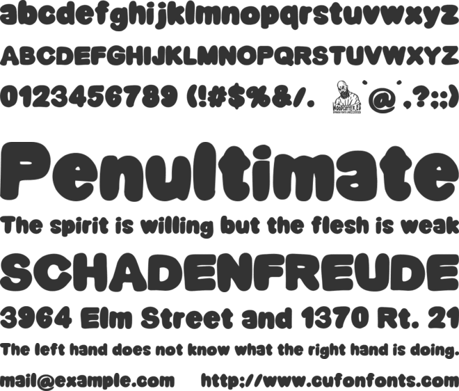 Liberty City font preview