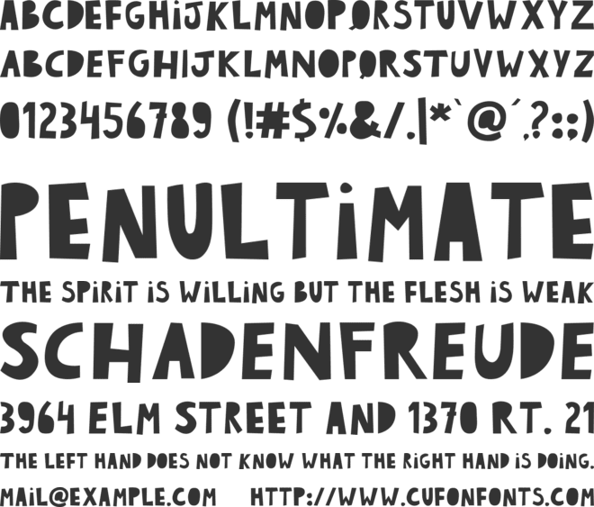 Deejah font preview