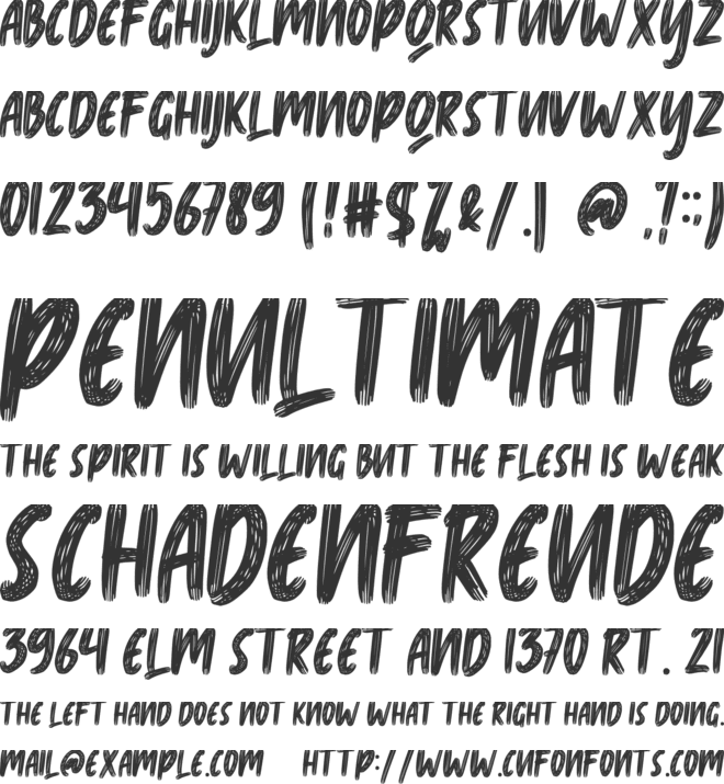 Braphes font preview