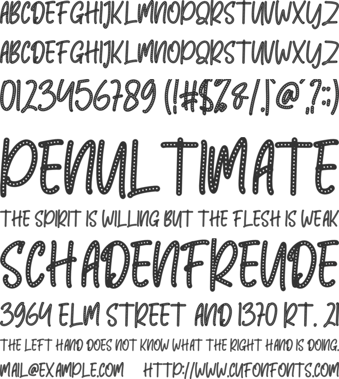 BORSE font preview