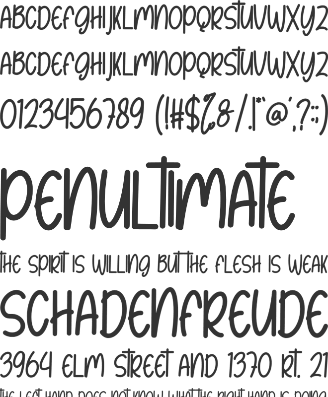 Rogera font preview