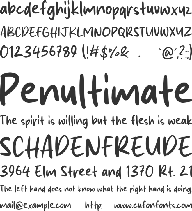 Gourami font preview