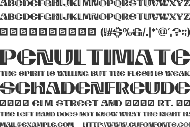 Gramion Trial font preview