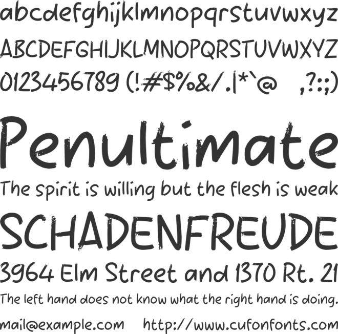 Radensa font preview