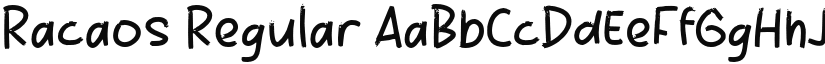 Racaos font download