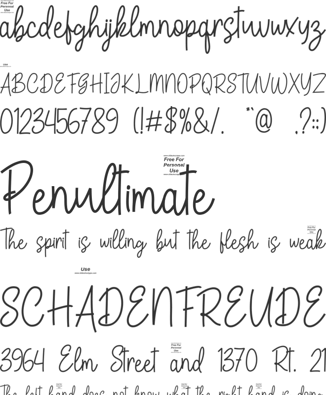 Wollande Apholan font preview