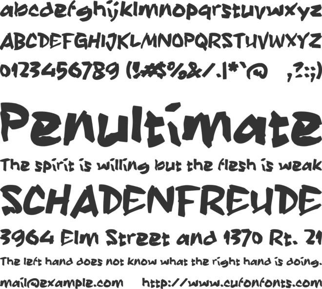 Rabfit font preview