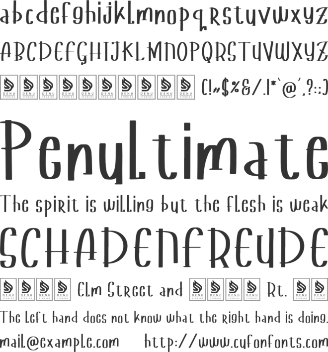 Sterling Behavior font preview