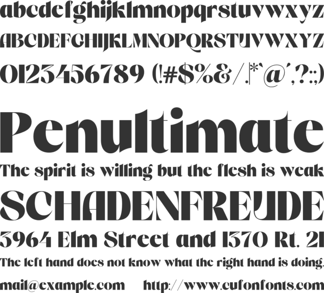 Wistok font preview