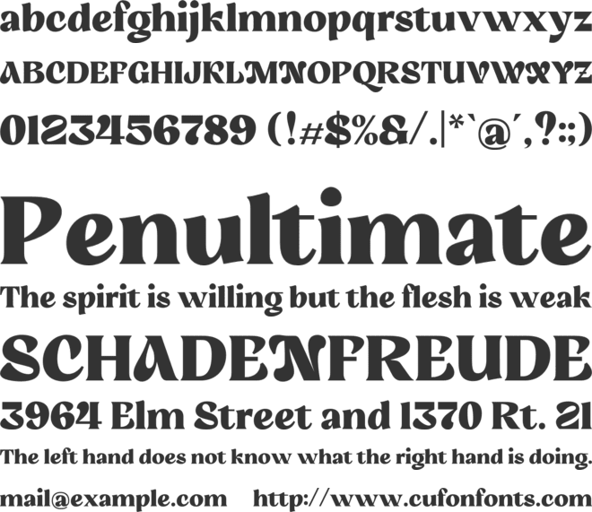 Soigka Display font preview