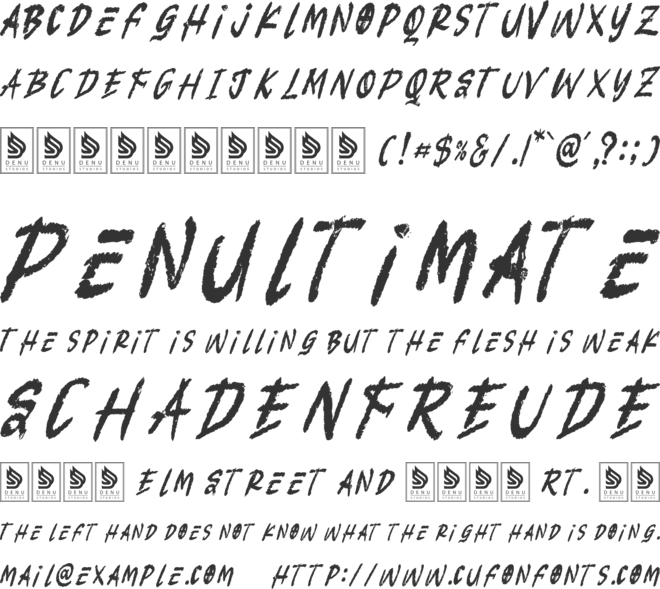 Benz Lokaly font preview