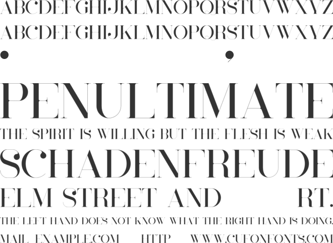 Cruell font preview