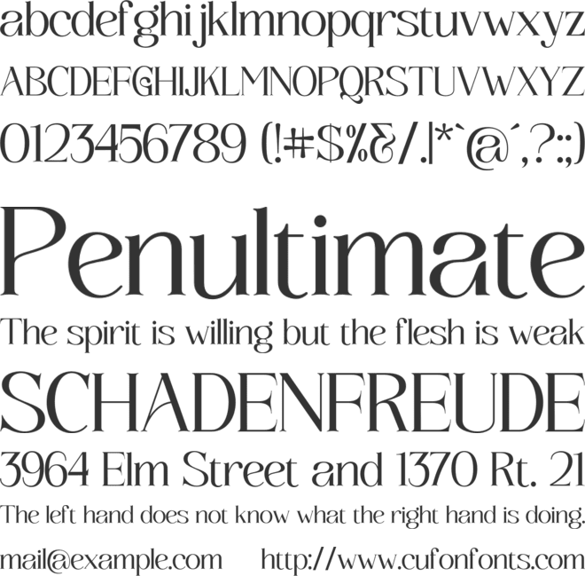 The Lastone font preview