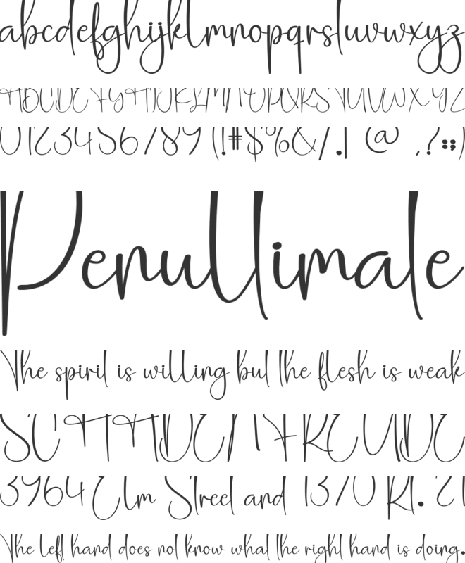 Honeycake font preview