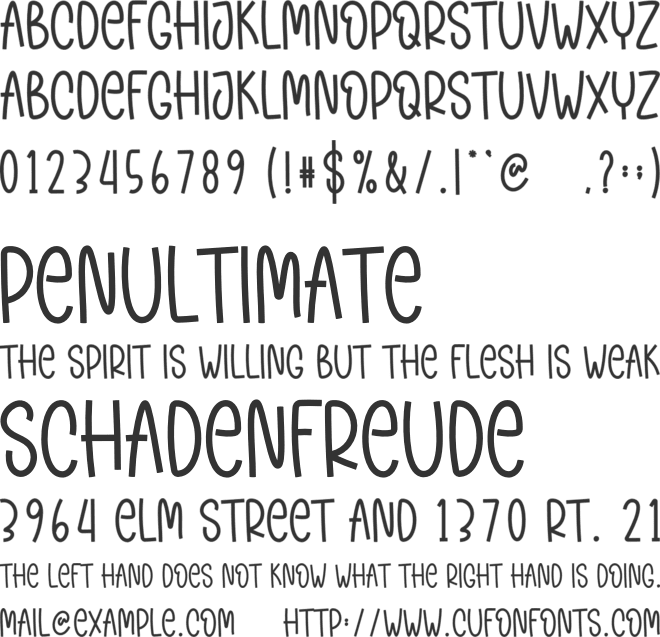 Holiday Adventure font preview