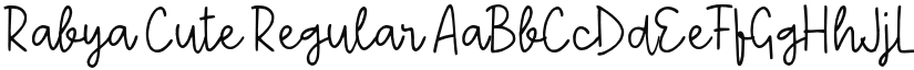 Rabya Cute font download