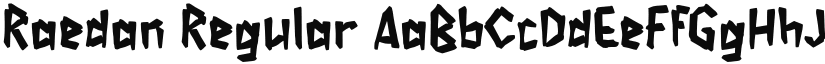 Raedan Regular font