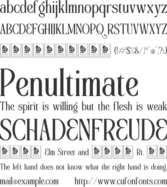 Elynior Katalis font preview