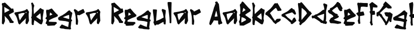 Rabegra Regular font