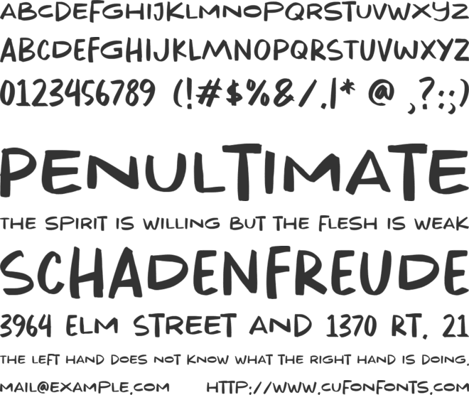 Monde Brown font preview