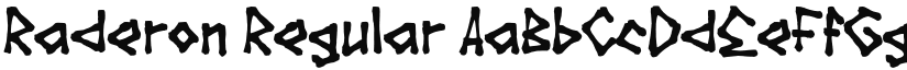 Raderon font download