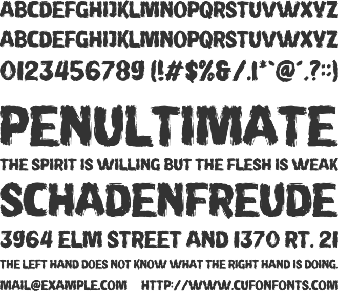 Kinken font preview