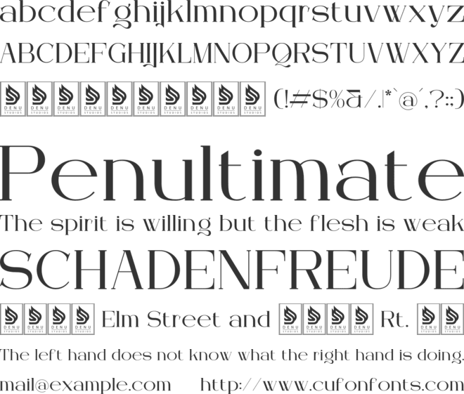 Arleon Domenk font preview