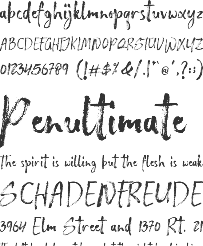 Slinter font preview