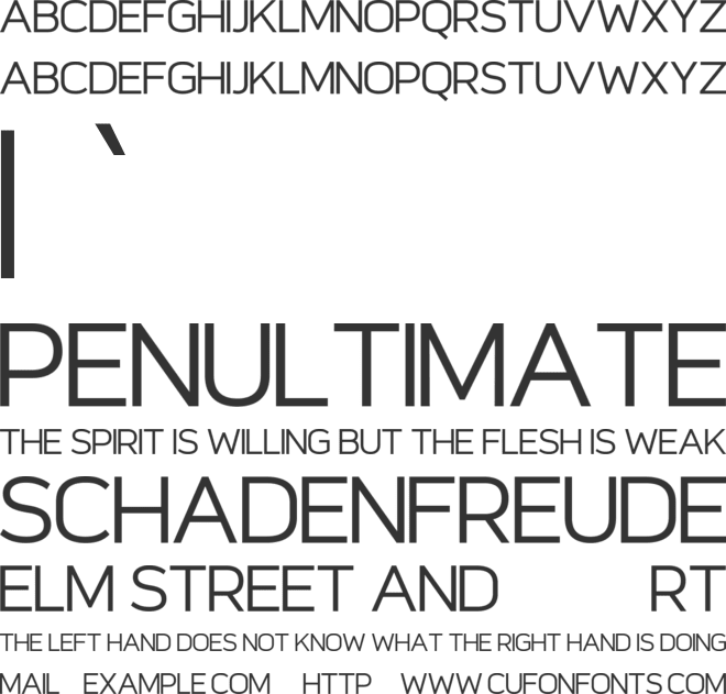 Stavanger font preview