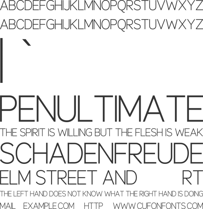 Maggiore font preview