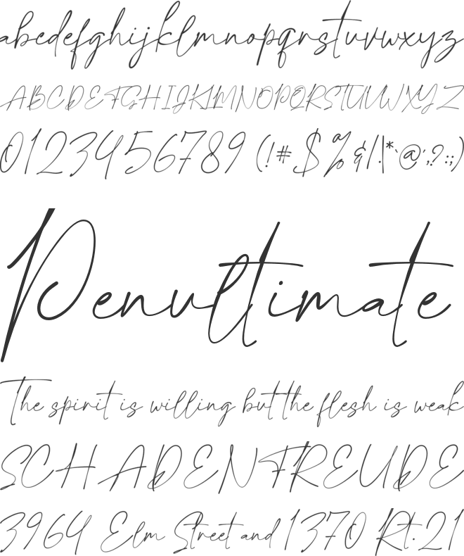 Lousiana font preview