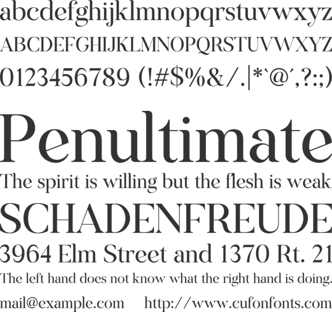 Primous font preview