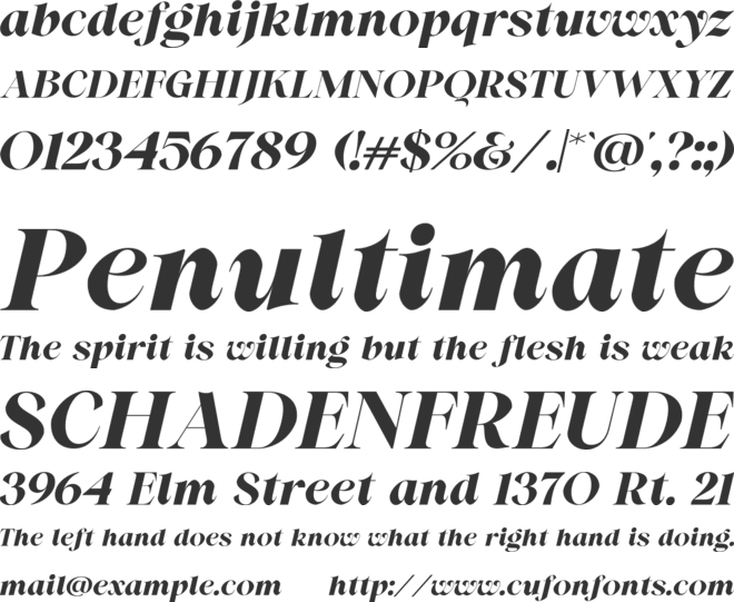 Regiola Display font preview