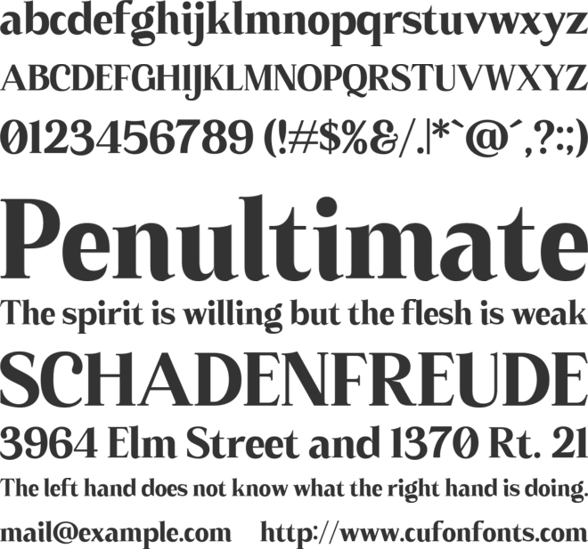 Korela Serif font preview