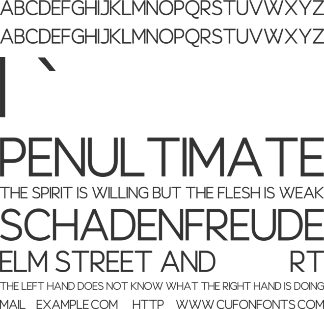 Lakewood font preview