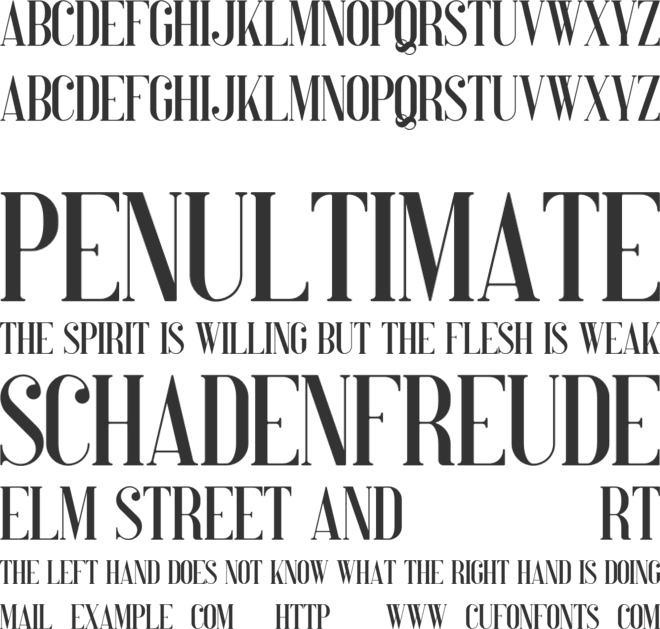 Perfectly Splendid font preview