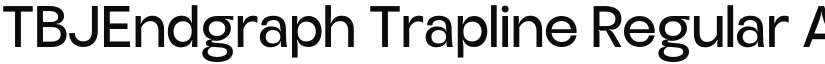 TBJEndgraph Trapline Regular font