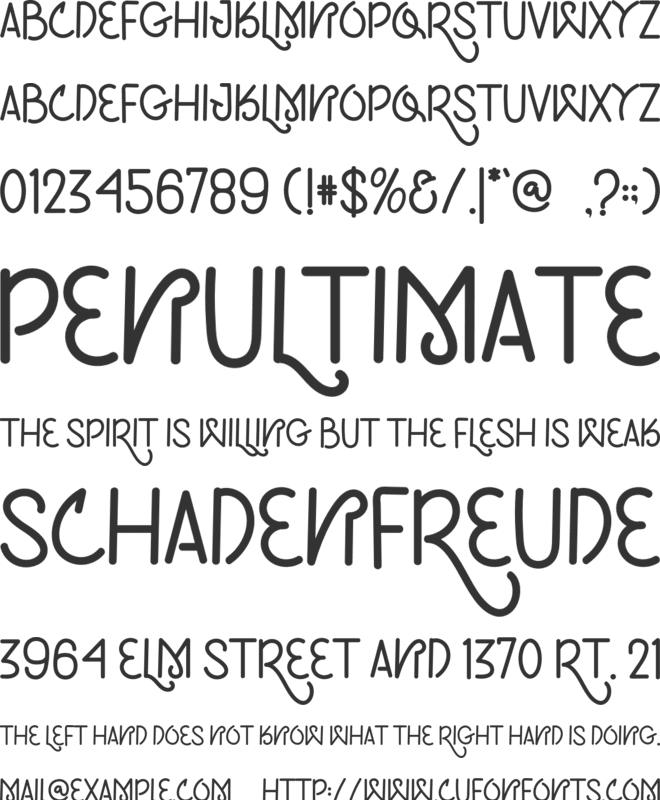 GROUND ATLANTIS font preview