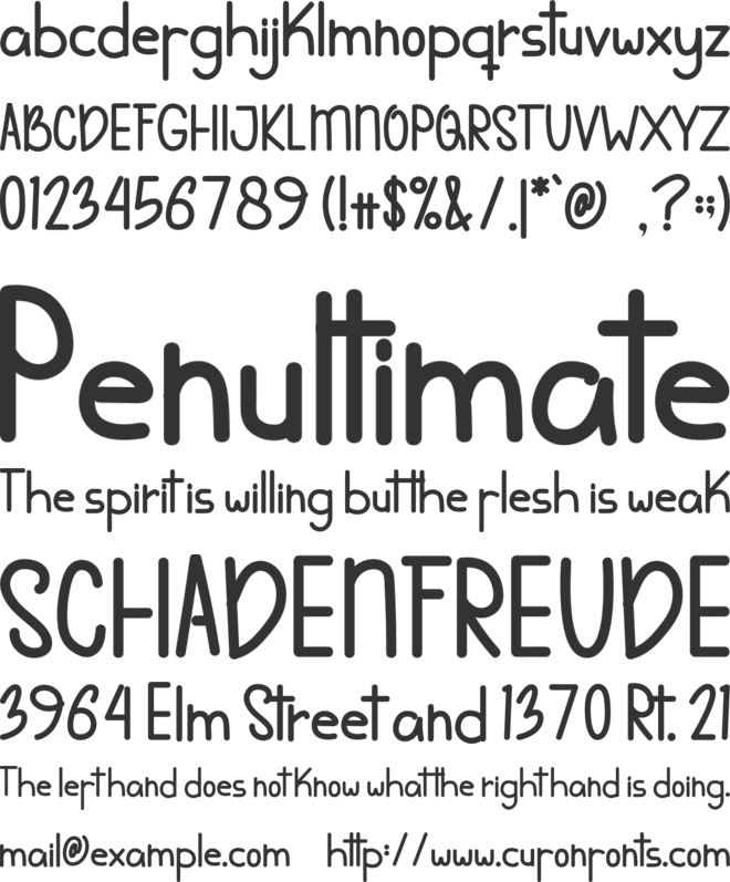 Smart Schools font preview