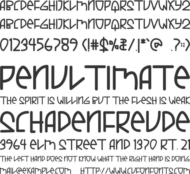 Heppy Frogs font preview