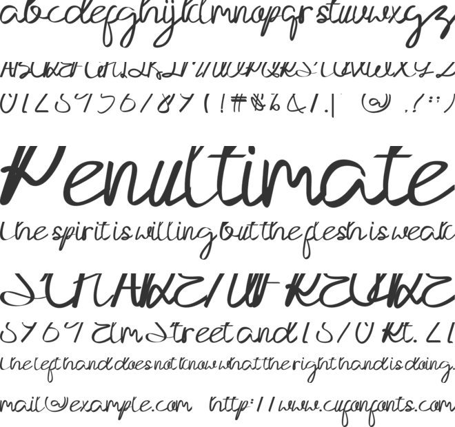 Haqilla font preview