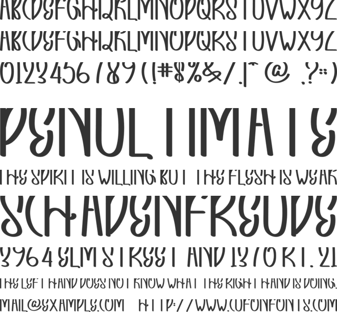 BRING PANDA font preview