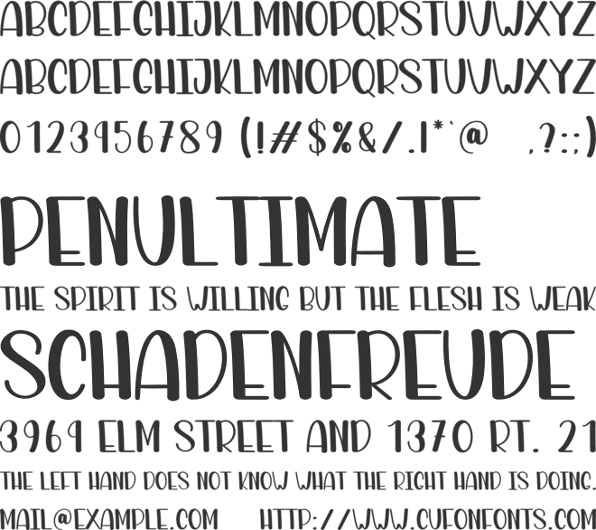 Northern Lights font preview