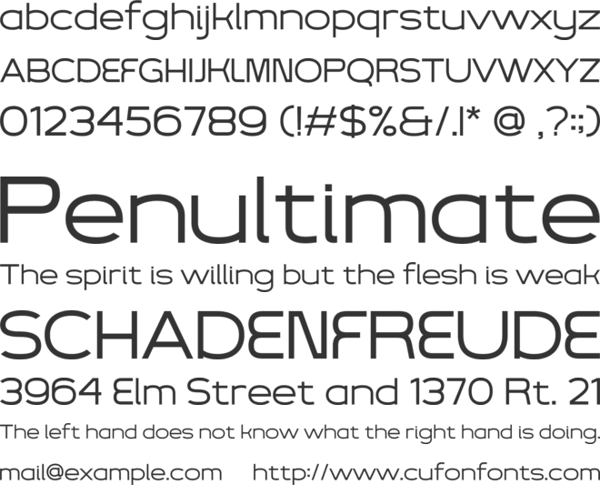 Rochters font preview