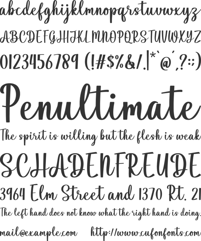 Hilyada font preview