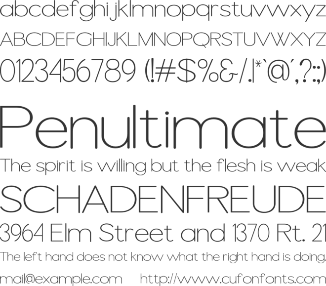 CHOLE font preview