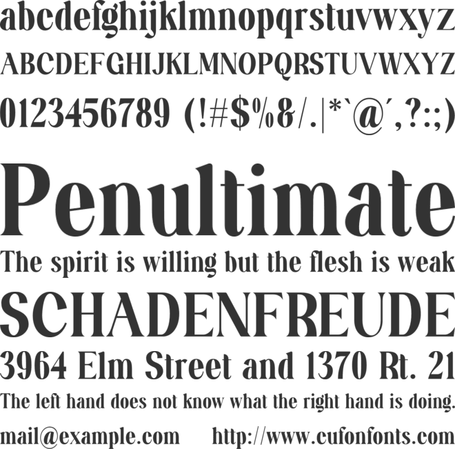 Dellonia font preview