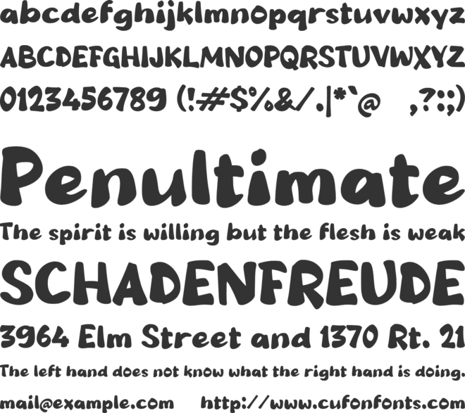 Sabdo font preview