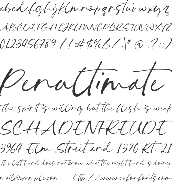 Belisma Kimono font preview