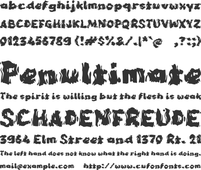 Safire font preview